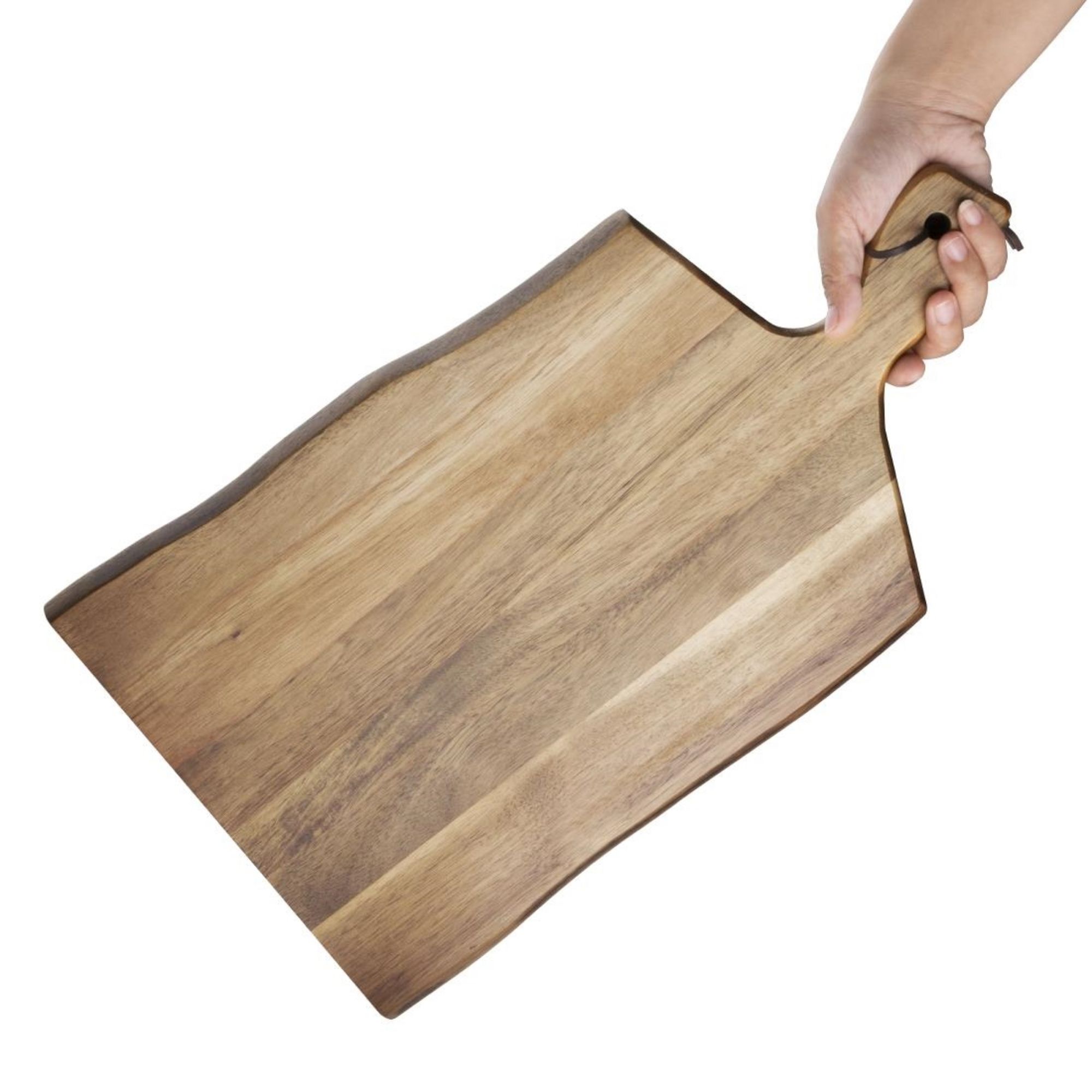Picture of Olympia Acacia Wood Wavy Handled Wooden Board Large 355mm