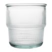 Picture of Olympia Recycled Glass Ribbed Stackable Tumblers 300ml (6 pack) - FU597