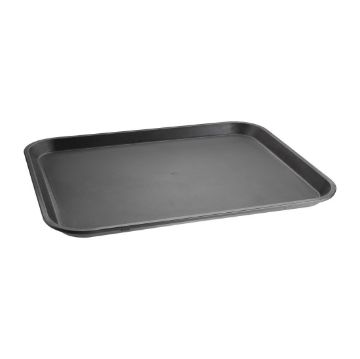 Picture of Olympia Kristallon Polypropylene Rectangular Non-Slip Tray Black 458mm