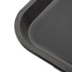 Picture of Olympia Kristallon Polypropylene Rectangular Non-Slip Tray Black 458mm - GM239