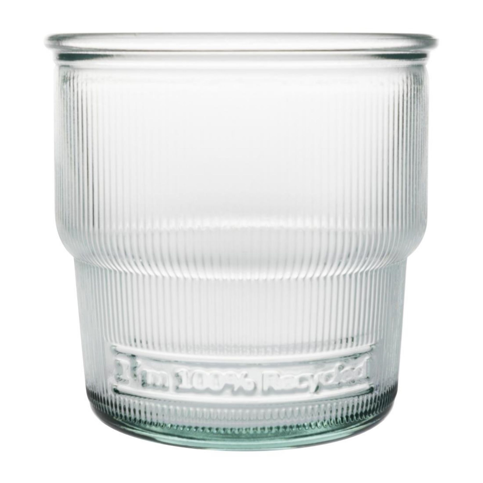 Picture of Olympia Recycled Glass Ribbed Stackable Tumblers 300ml (6 pack)