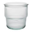 Picture of Olympia Recycled Glass Ribbed Stackable Tumblers 300ml (6 pack) - FU597