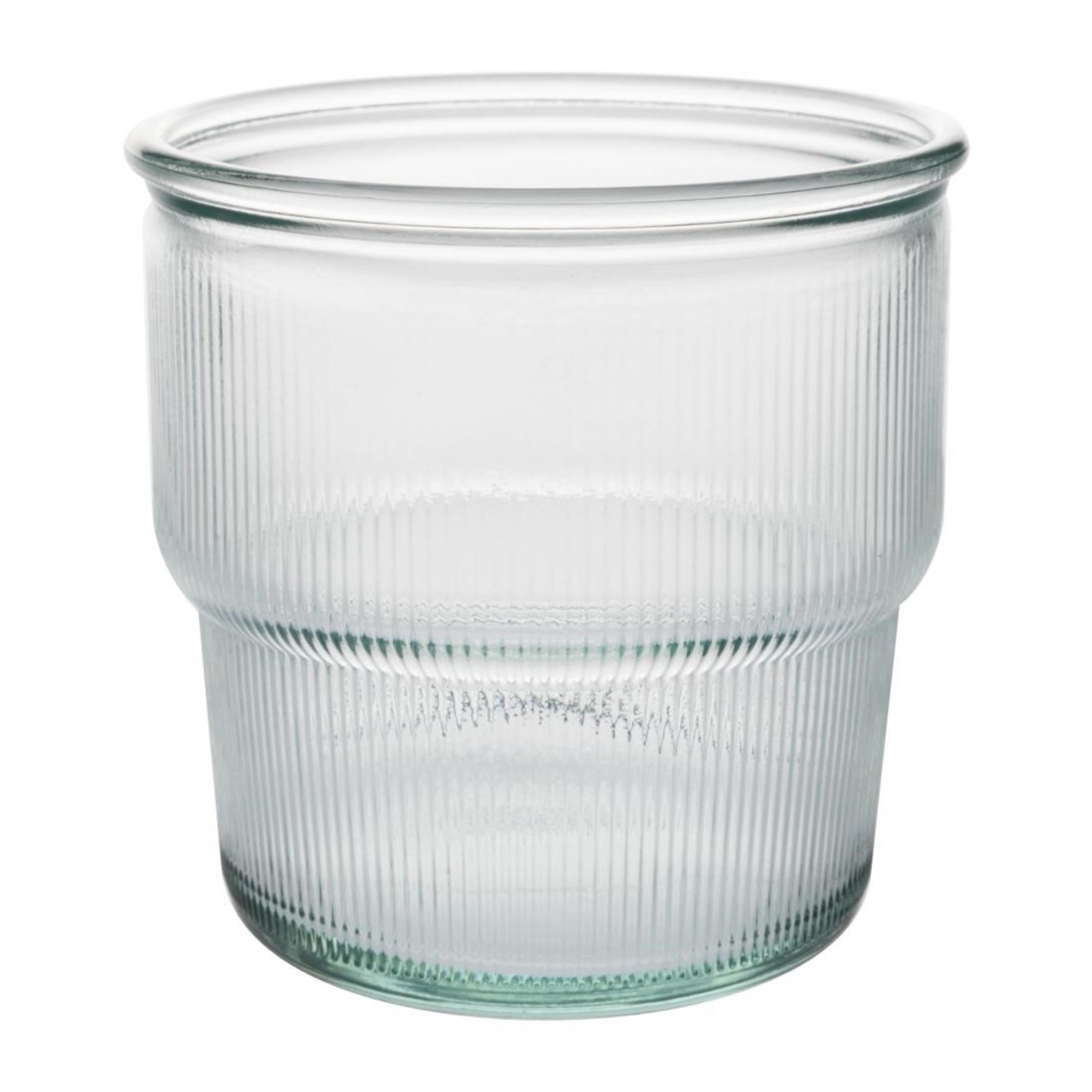 Picture of Olympia Recycled Glass Ribbed Stackable Tumblers 300ml (6 pack)
