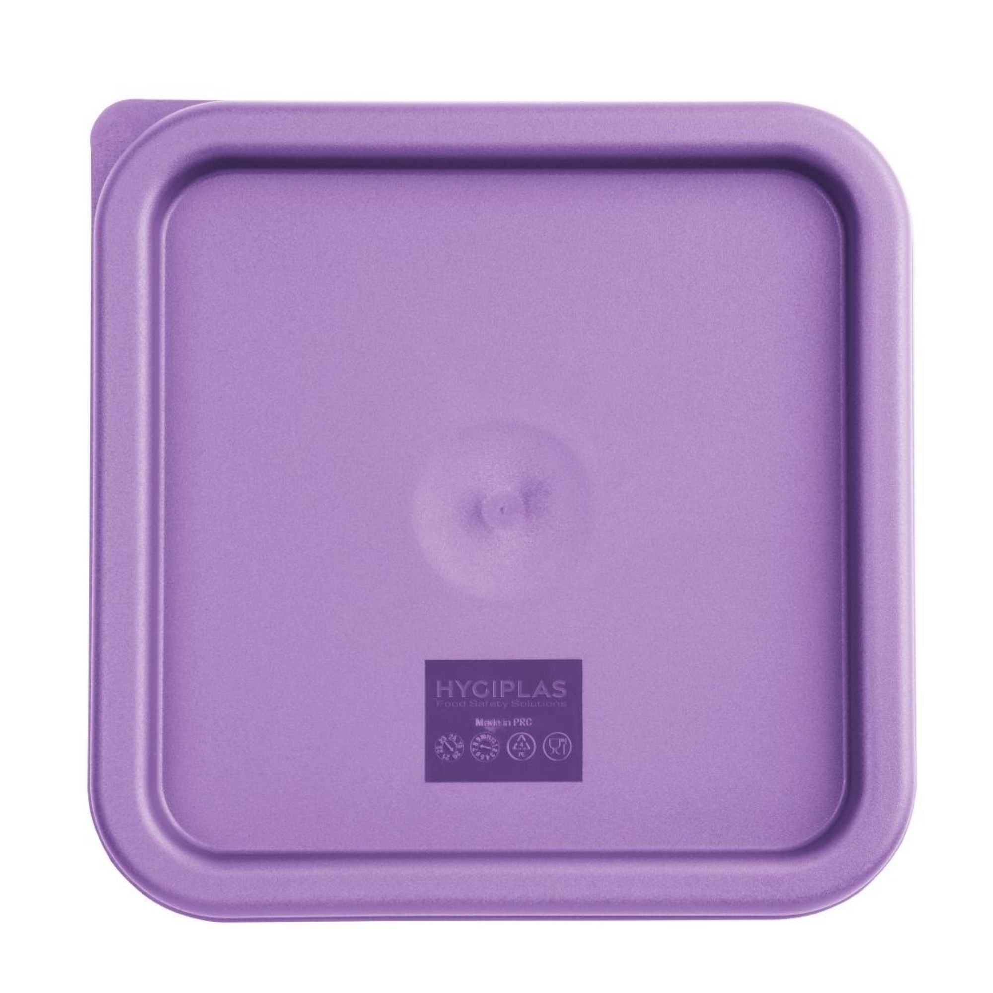 Picture of Hygiplas Square Food Storage Container Lid Purple Medium - FX144