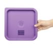 Picture of Hygiplas Square Food Storage Container Lid Purple Medium - FX144