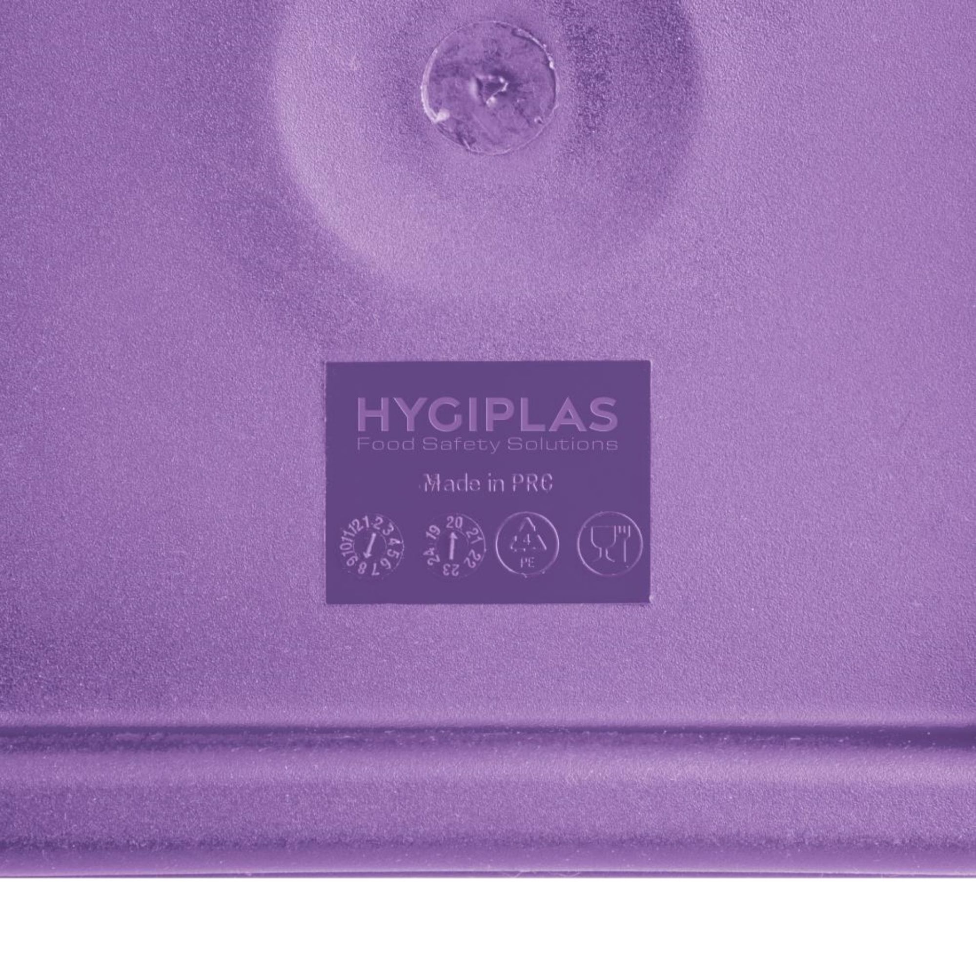 Picture of Hygiplas Square Food Storage Container Lid Purple Small