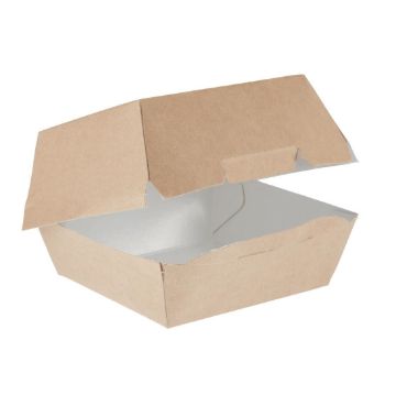 Picture of Colpac Compostable Kraft Burger Boxes Small 108mm (250 pack)