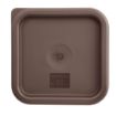 Picture of Hygiplas Square Food Storage Container Lid Brown Small - FX140