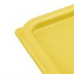 Picture of Hygiplas Square Food Storage Container Lid Yellow Medium - FX138
