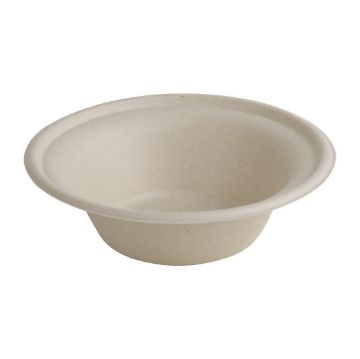Picture of Fiesta Compostable Bagasse Round Bowls Natural Colour 11oz (50 Pack)