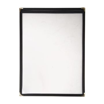 Picture of Olympia American Style Menu Cover Black A4