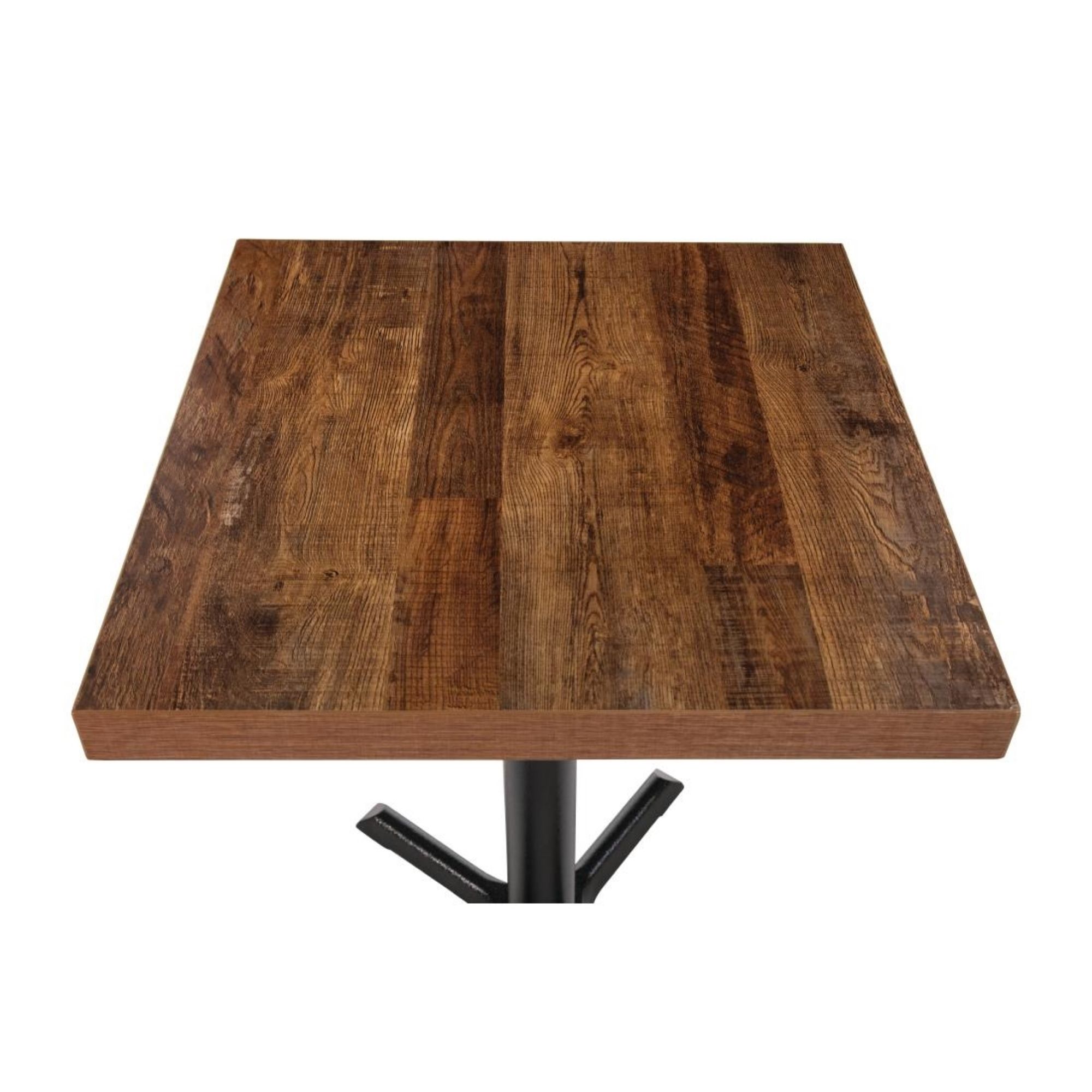 Picture of Bolero Pre-Drilled Square Table Top Urban Dark 700mm