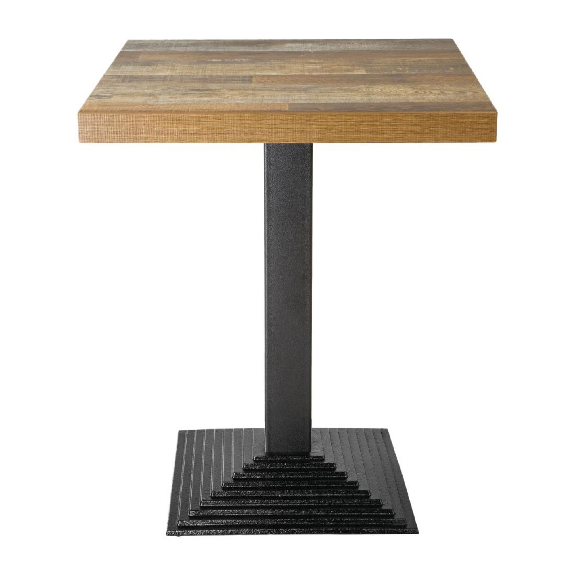 Picture of Bolero Pre-Drilled Square Table Top Urban Dark 600mm