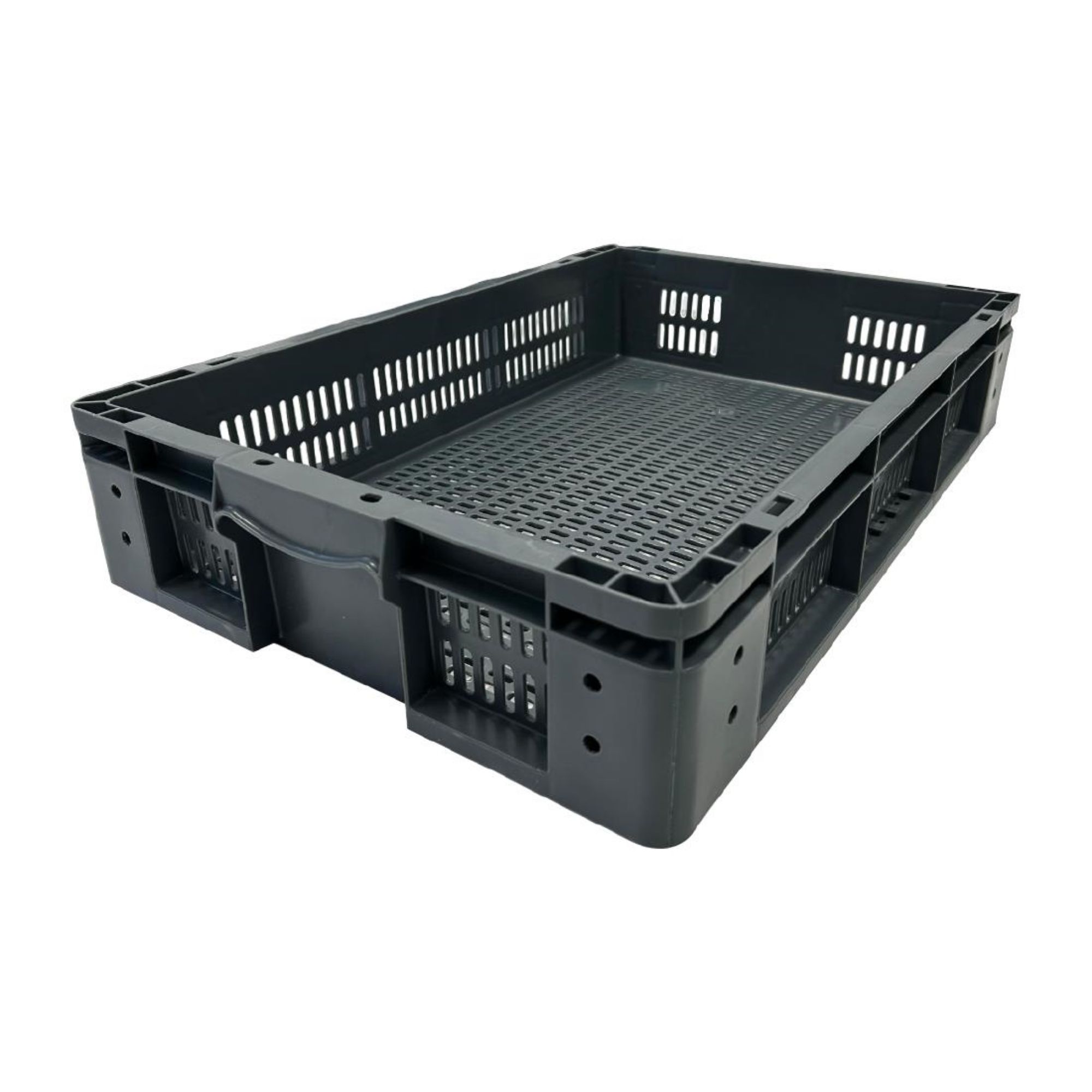 Picture of Vogue Perforated Plastic Storage Crate 600x400x120mm - DX999