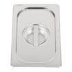 Picture of Vogue Heavy Duty Stainless Steel 1/4 Gastronorm Tray Lid - DW458