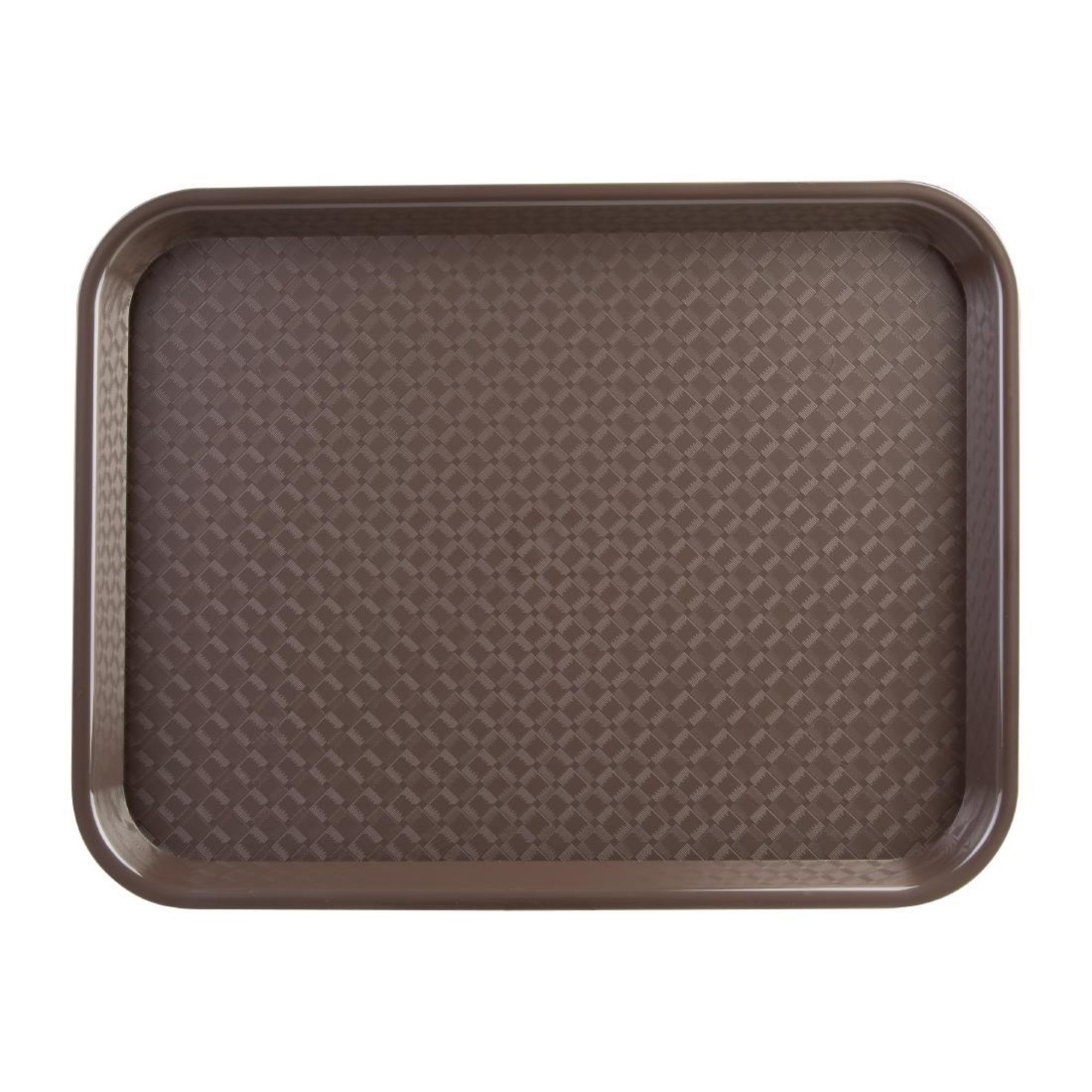 Picture of Olympia Kristallon Small Polypropylene Fast Food Tray Brown 345mm - DP218