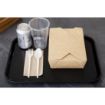 Picture of Cambro Polypropylene Fast Food Tray Black 410mm - DE312
