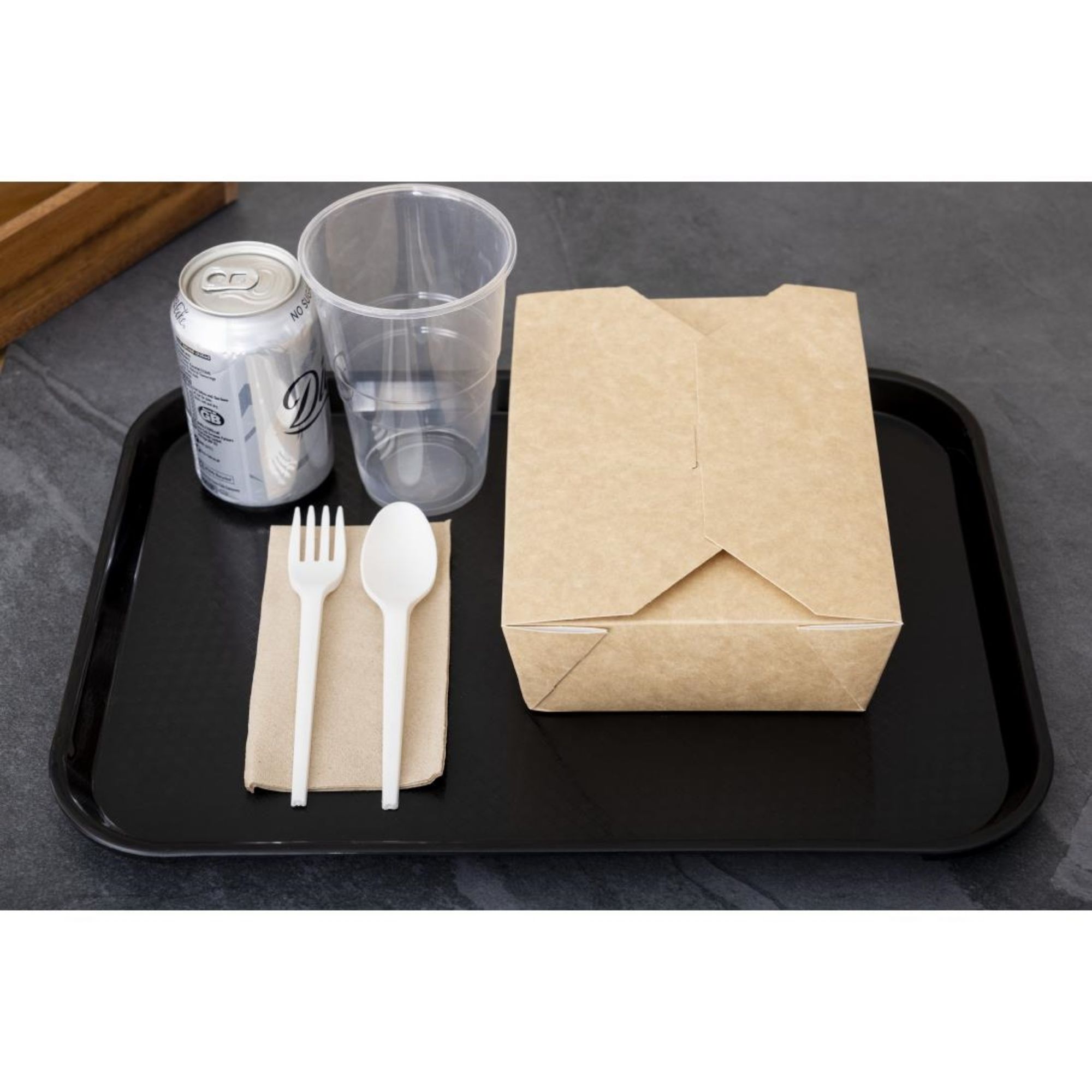 Picture of Cambro Polypropylene Fast Food Tray Black 410mm