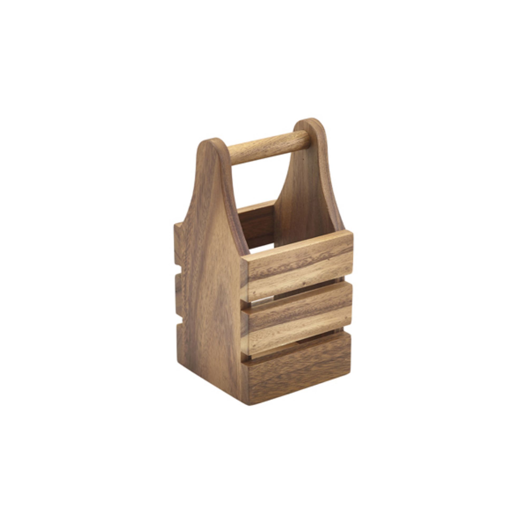 Picture of Acacia Wood Cutlery Holder 10 x 10 x 20cm - WCH10