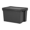 Picture of Wham Bam Recycled Storage Box & Lid Black 62Ltr - CX094