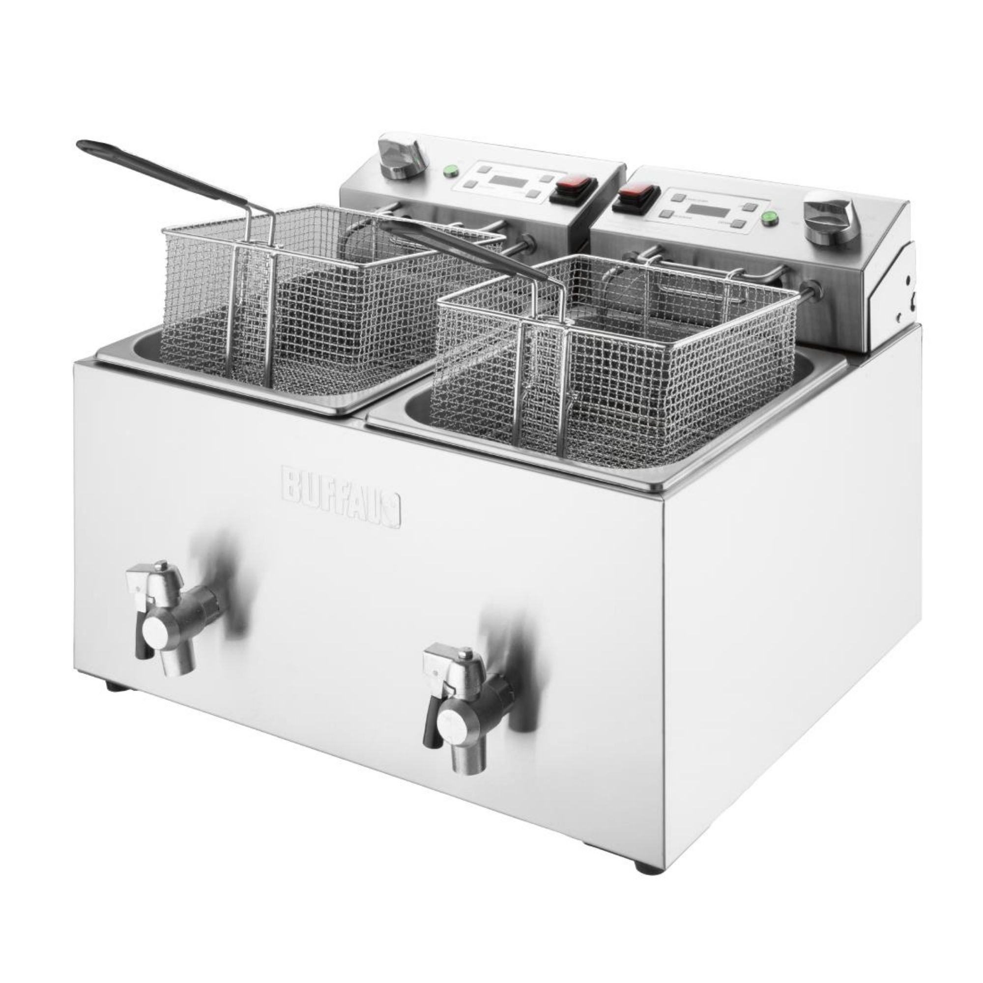 Picture of Buffalo Double Electric Fryer with Timer 2x8Ltr