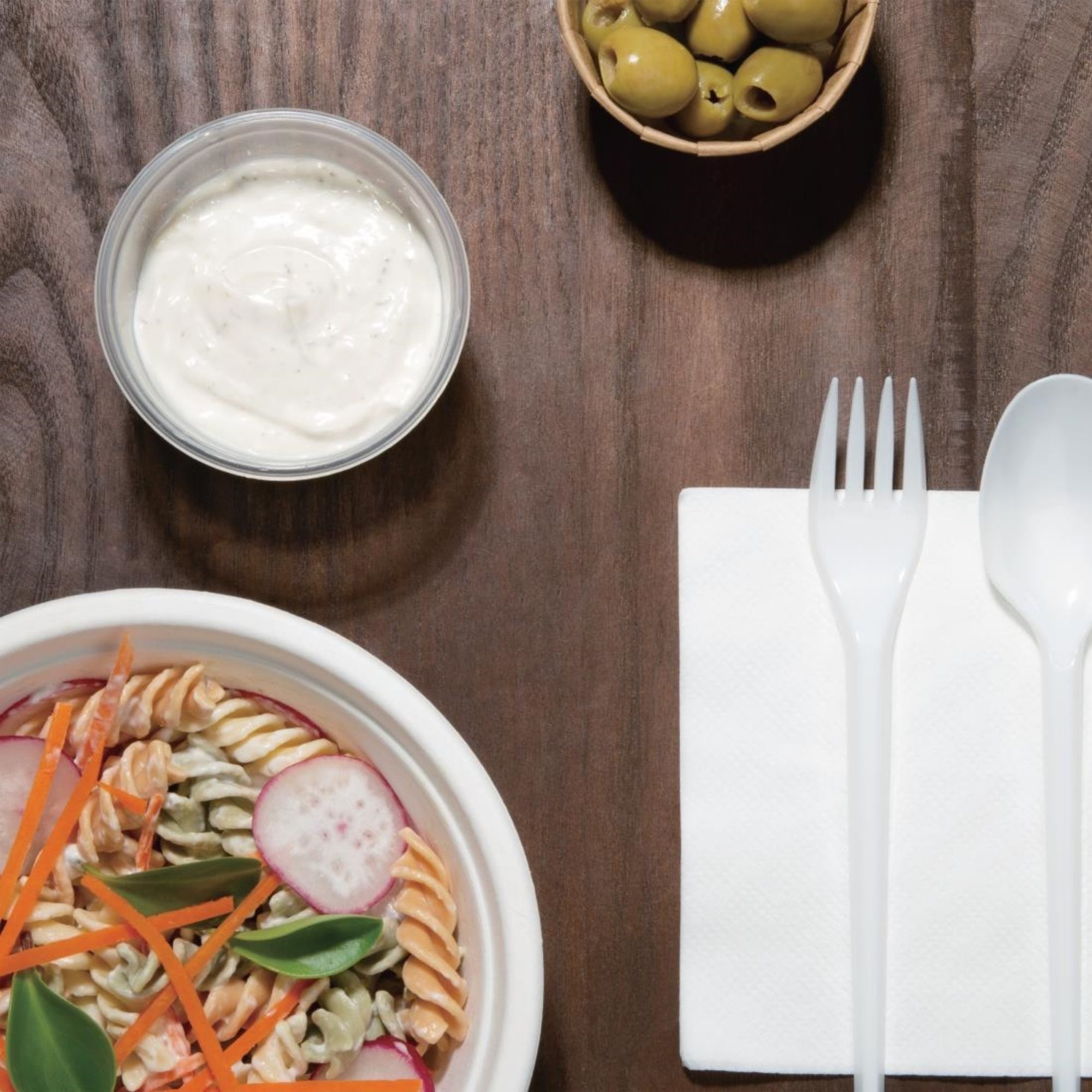 Picture of Fiesta Recyclable Plastic Microwavable Deli Pots 100ml (100 pack)