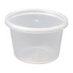 Picture of Fiesta Recyclable Plastic Microwavable Deli Pots 100ml (100 pack) - CT286