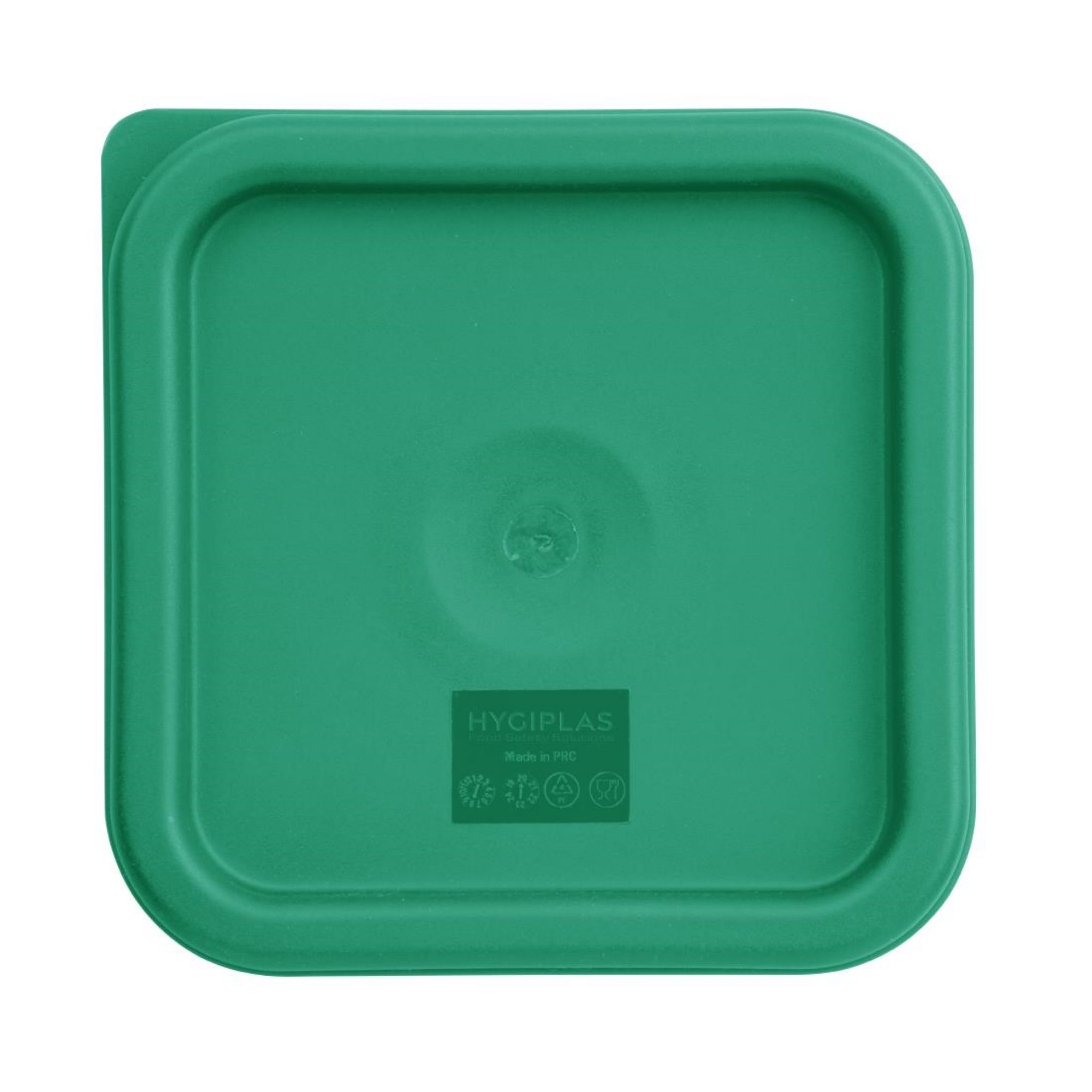 Picture of Hygiplas Polycarbonate Square Food Storage Container Lid Green Small - CF046