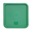 Picture of Hygiplas Polycarbonate Square Food Storage Container Lid Green Large - CF048