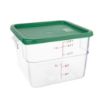 Picture of Hygiplas Polycarbonate Square Food Storage Container Lid Green Large - CF048