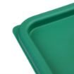 Picture of Hygiplas Polycarbonate Square Food Storage Container Lid Green Large - CF048