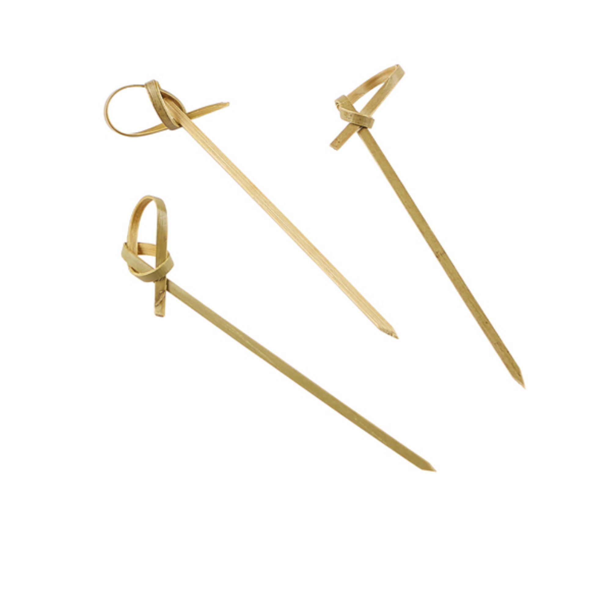 Picture of Bamboo Looped Skewers 9cm/ 3.5" (100pcs) - BMBLS9