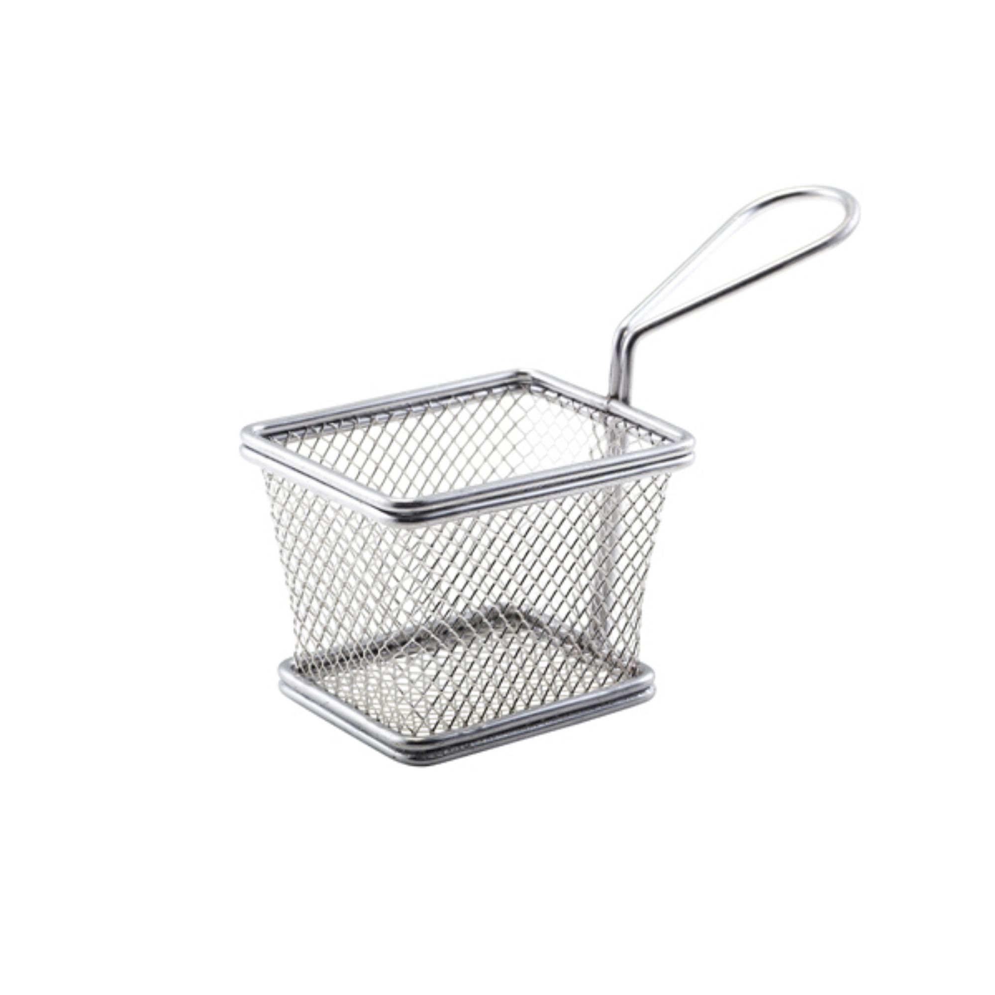 Picture of Serving Fry Basket Rectangular 10 X 8 X 7.5cm - Pack of 6 - SVB1008