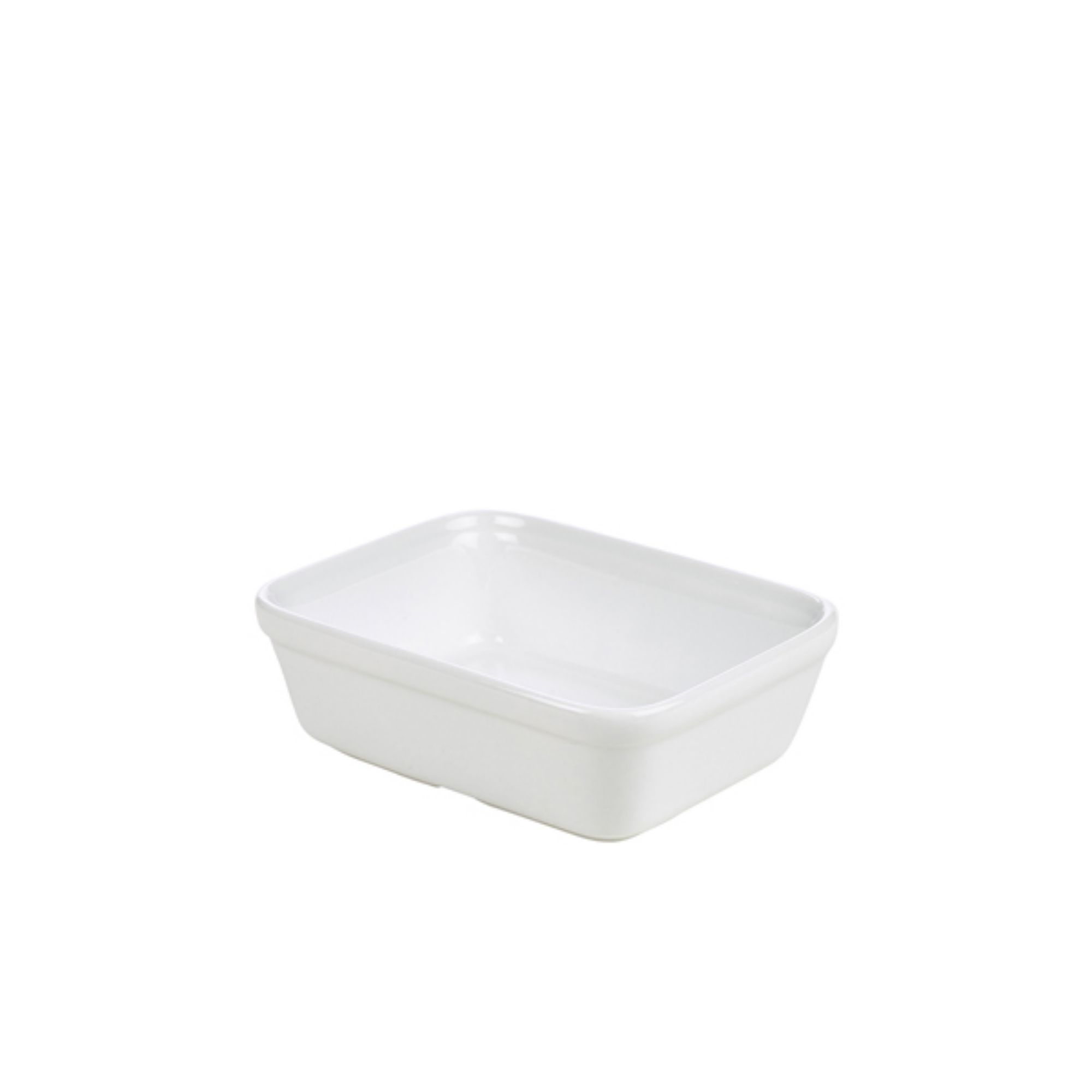 Picture of Genware Porcelain Rectangular Pie Dish 15.5x11.5cm/ 6 x 4.5" - Pack of 12 - 353215