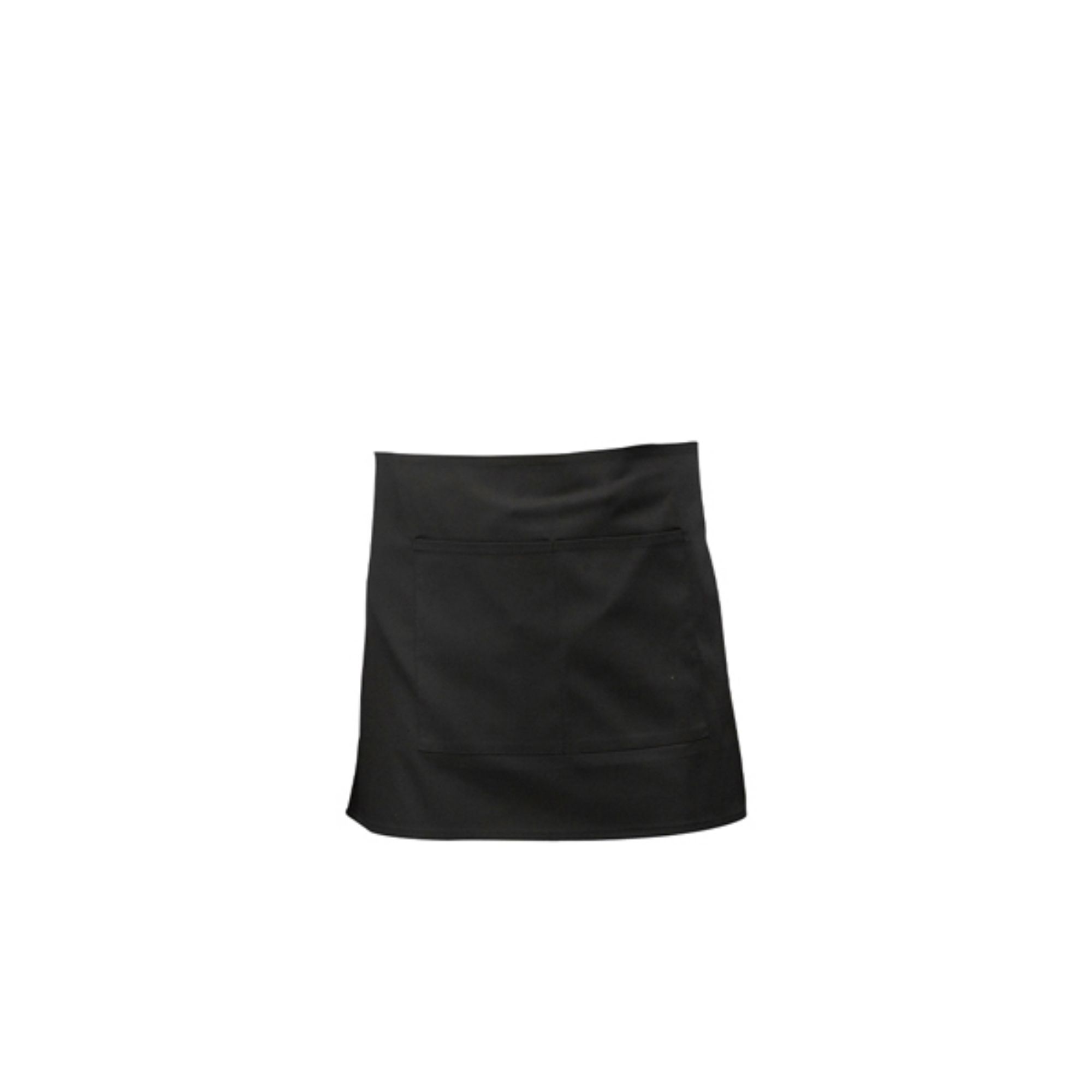 Picture of Black Short Apron W/ Split Pocket  70cm x 37cm - NA06