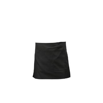 Picture of Black Short Apron W/ Split Pocket  70cm x 37cm