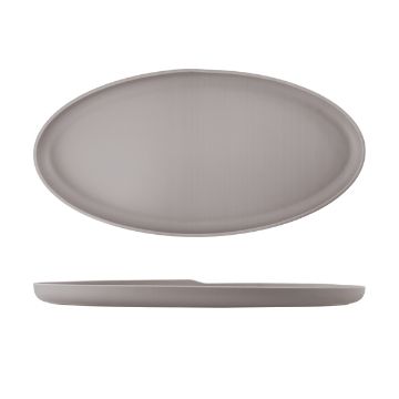 Picture of Sand Brown Copenhagen Oval Melamine Dish 55 x 27.5cm