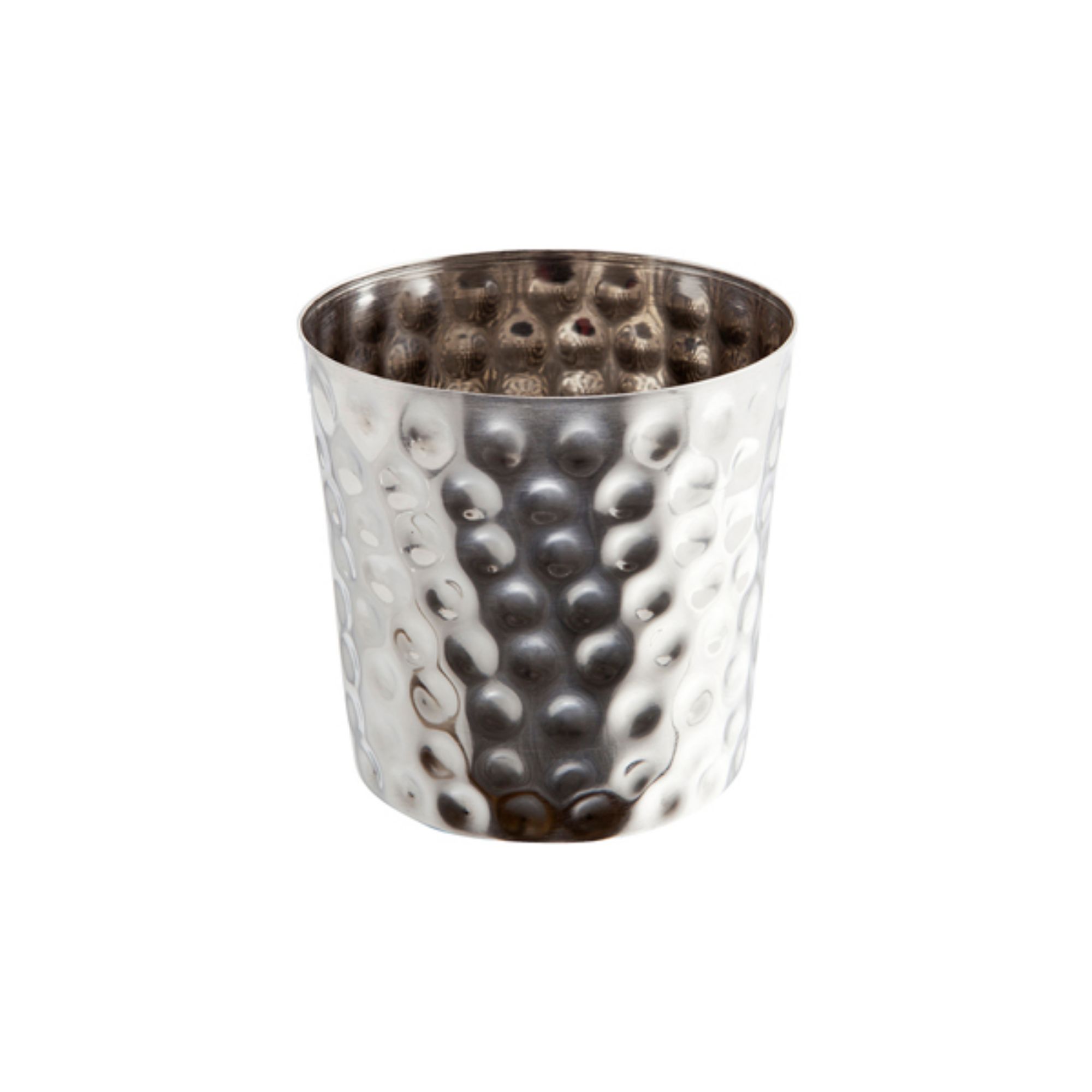 Picture of Hammered Stainless Steel Serving Cup 8.5 x 8.5cm - Pack of 12 - SVH8