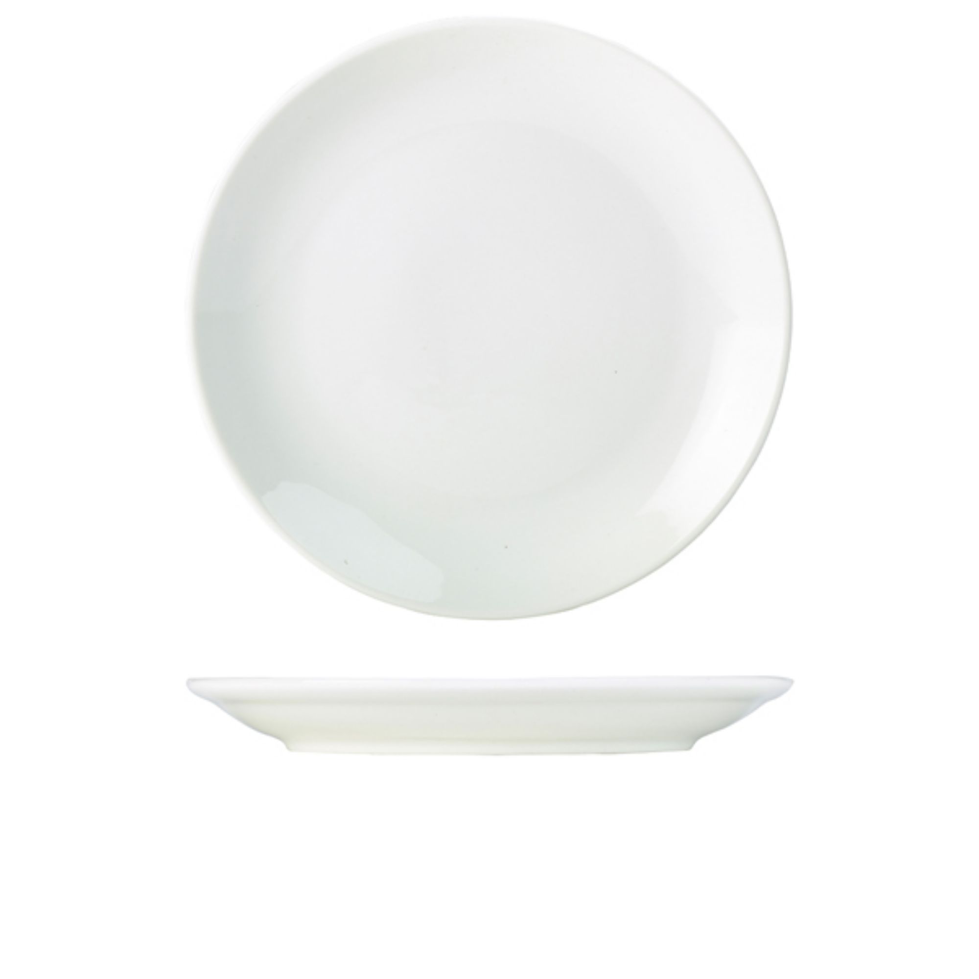 Picture of Genware Porcelain Coupe Plate 30cm/ 12" - Pack of 6 - 187630