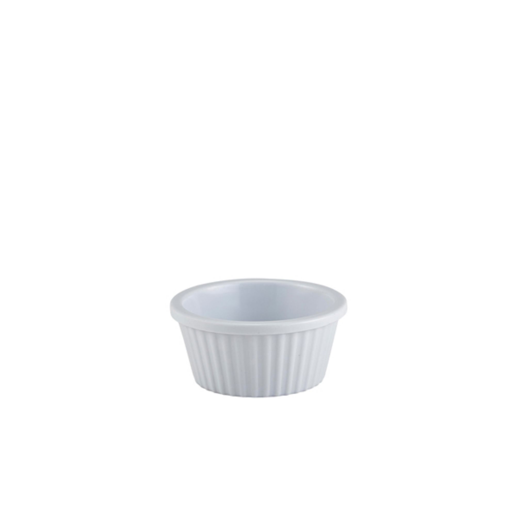 Picture of GenWare Melamine White Fluted Ramekin 28ml/ 1oz - Pack of 24 - 0843-02