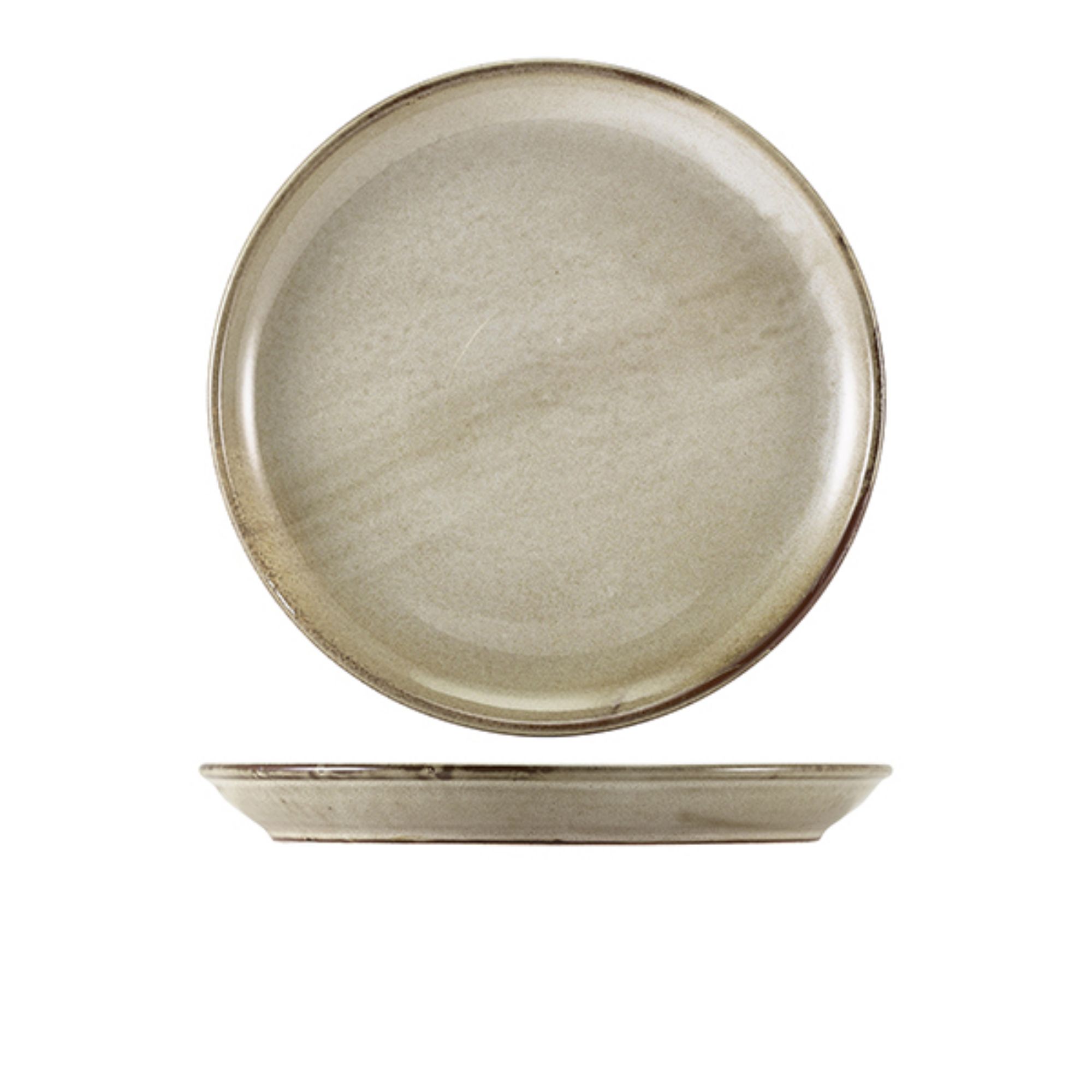 Picture of Terra Porcelain Grey Coupe Plate 27.5cm - Pack of 6 - CP-PG27