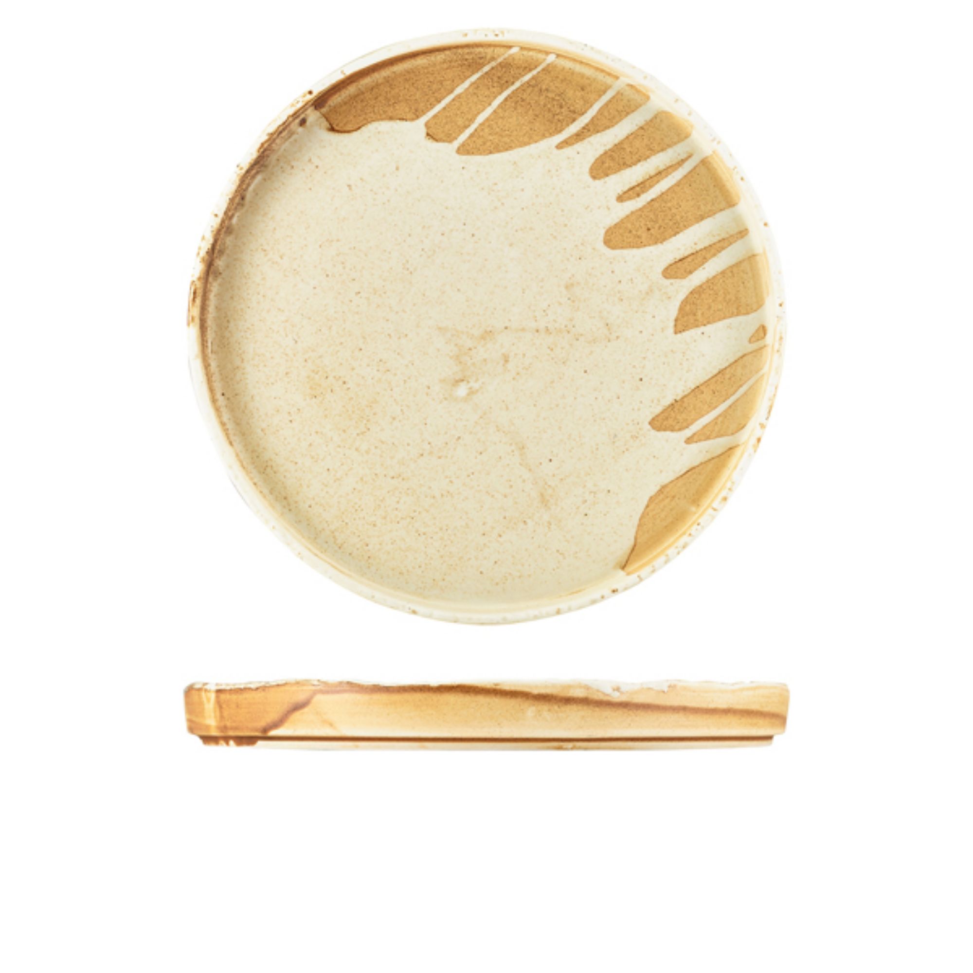 Picture of Roko Porcelain Sand Presentation Plate 26cm - Pack of 4 - PR-RKS26