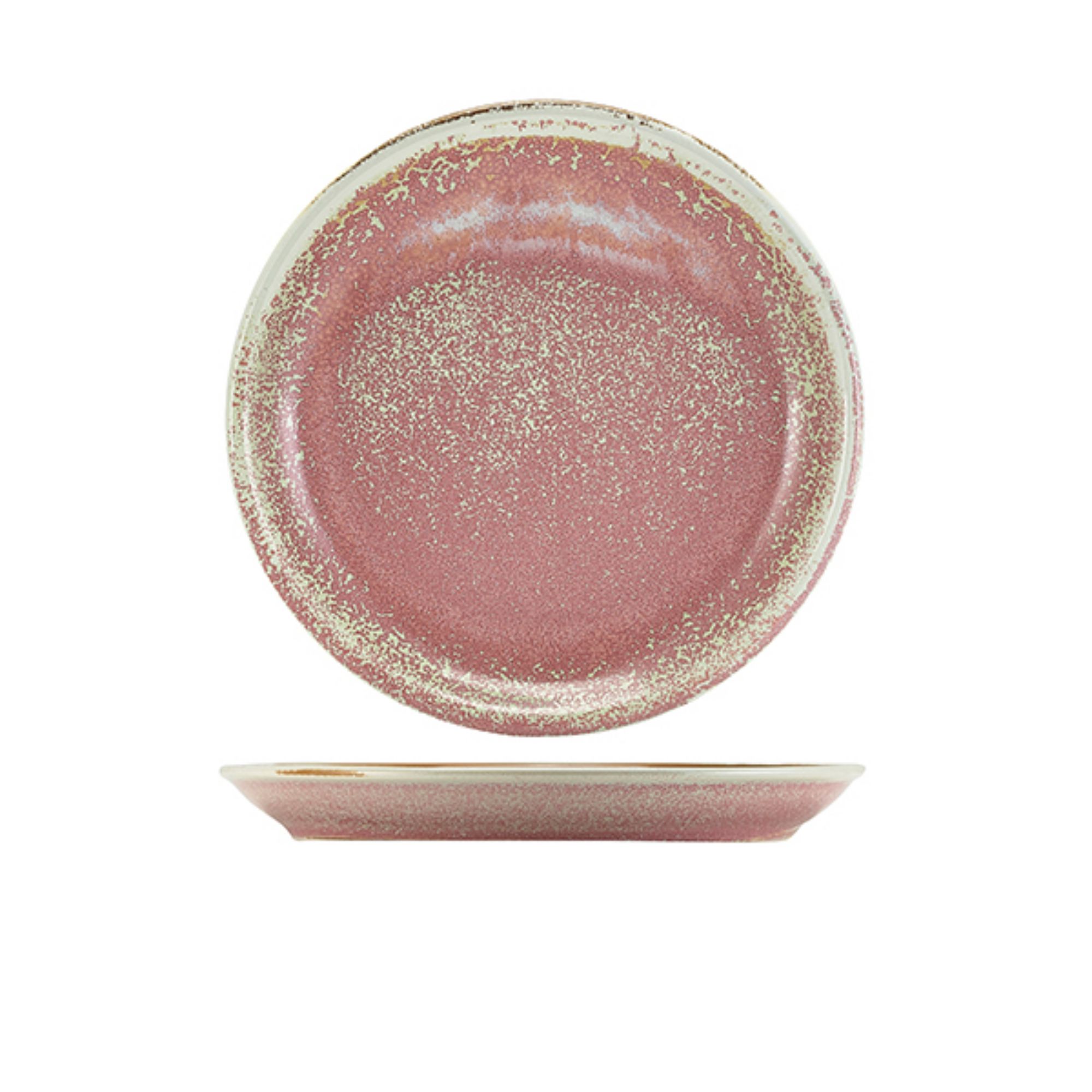 Picture of Terra Porcelain Rose Coupe Plate 24cm - Pack of 6 - CP-PRS24