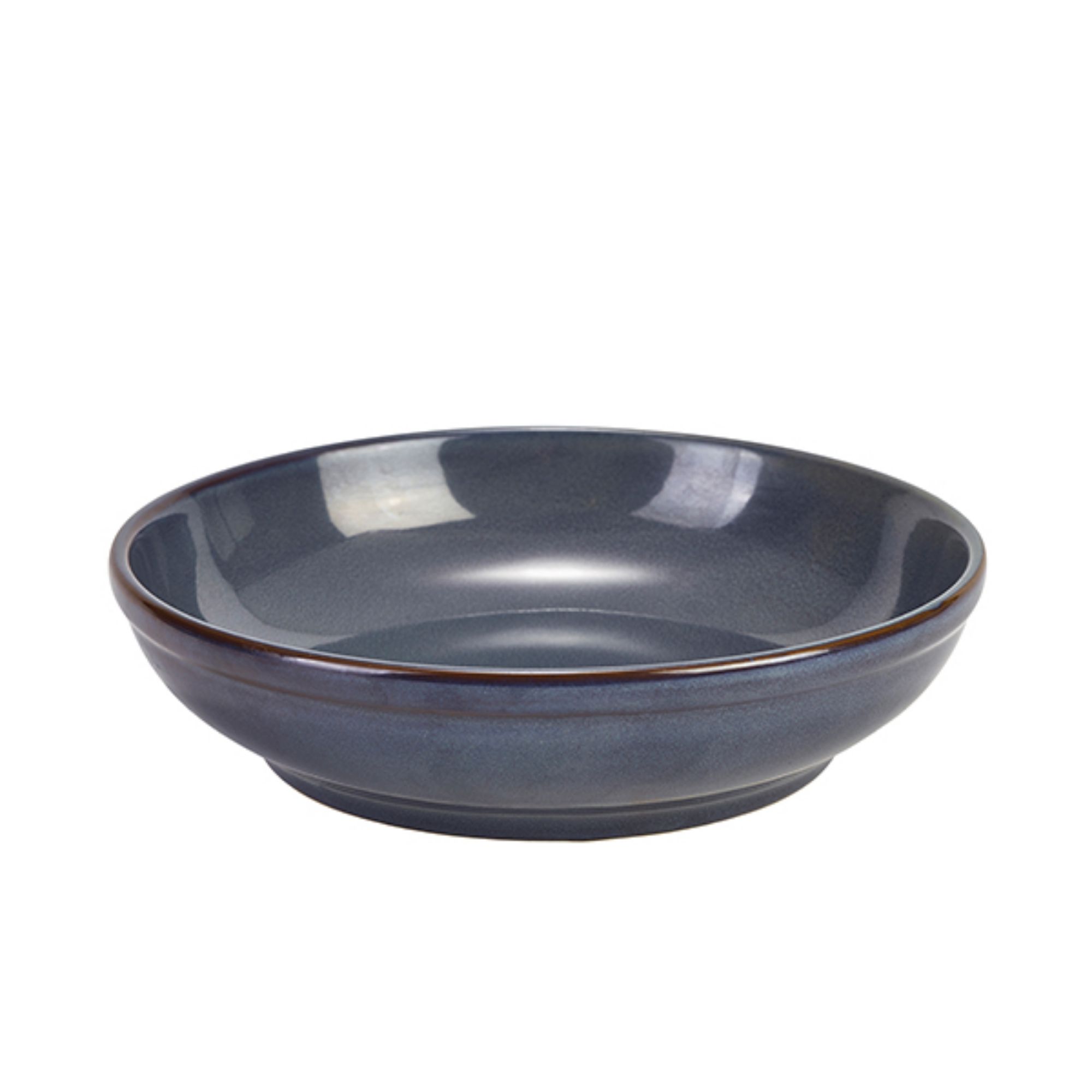 Picture of Rustic Stoneware Blue Coupe Bowl 23cm - Pack of 6 - CB-BL23