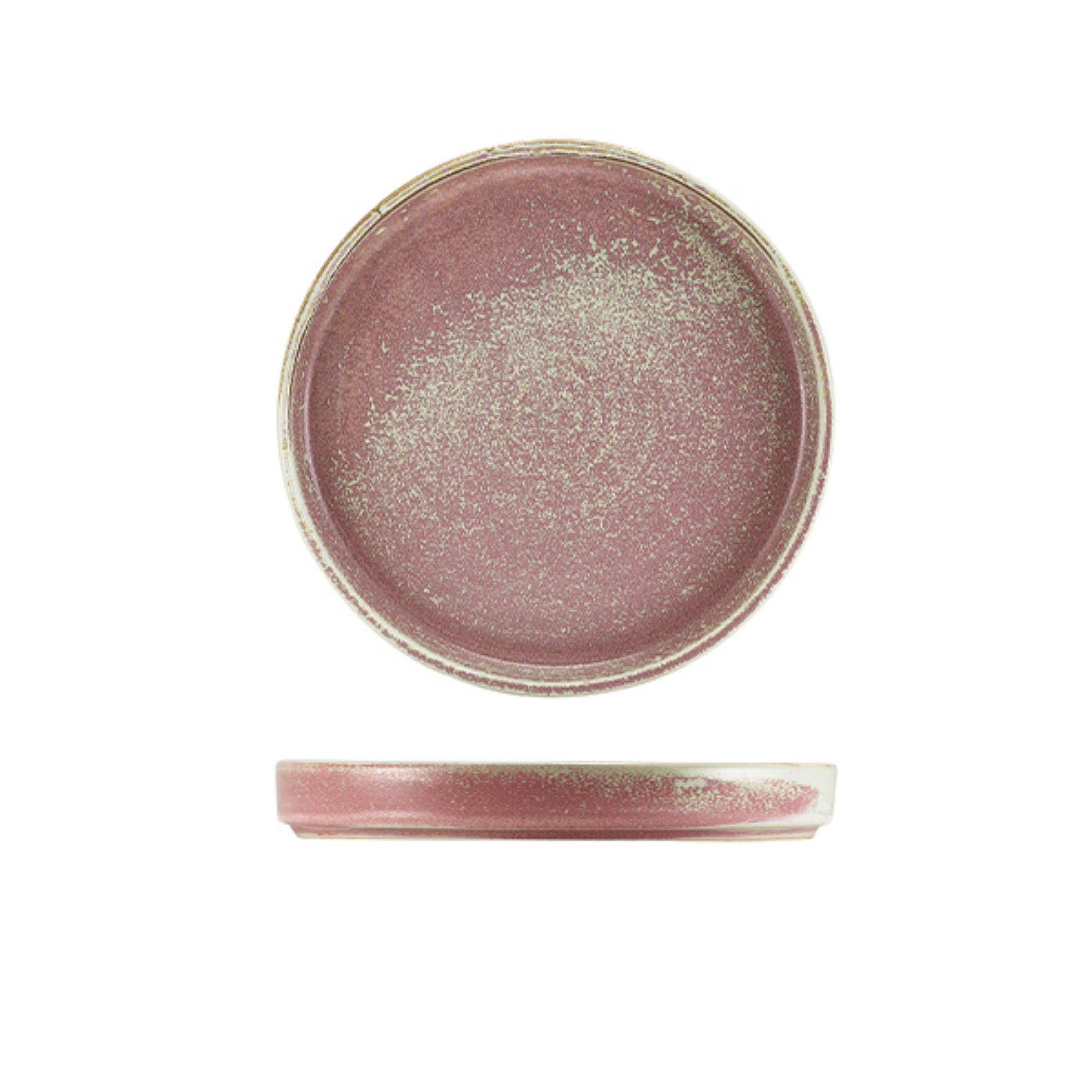 Picture of Terra Porcelain Rose Presentation Plate 18cm - Pack of 6 - PR-PRS18