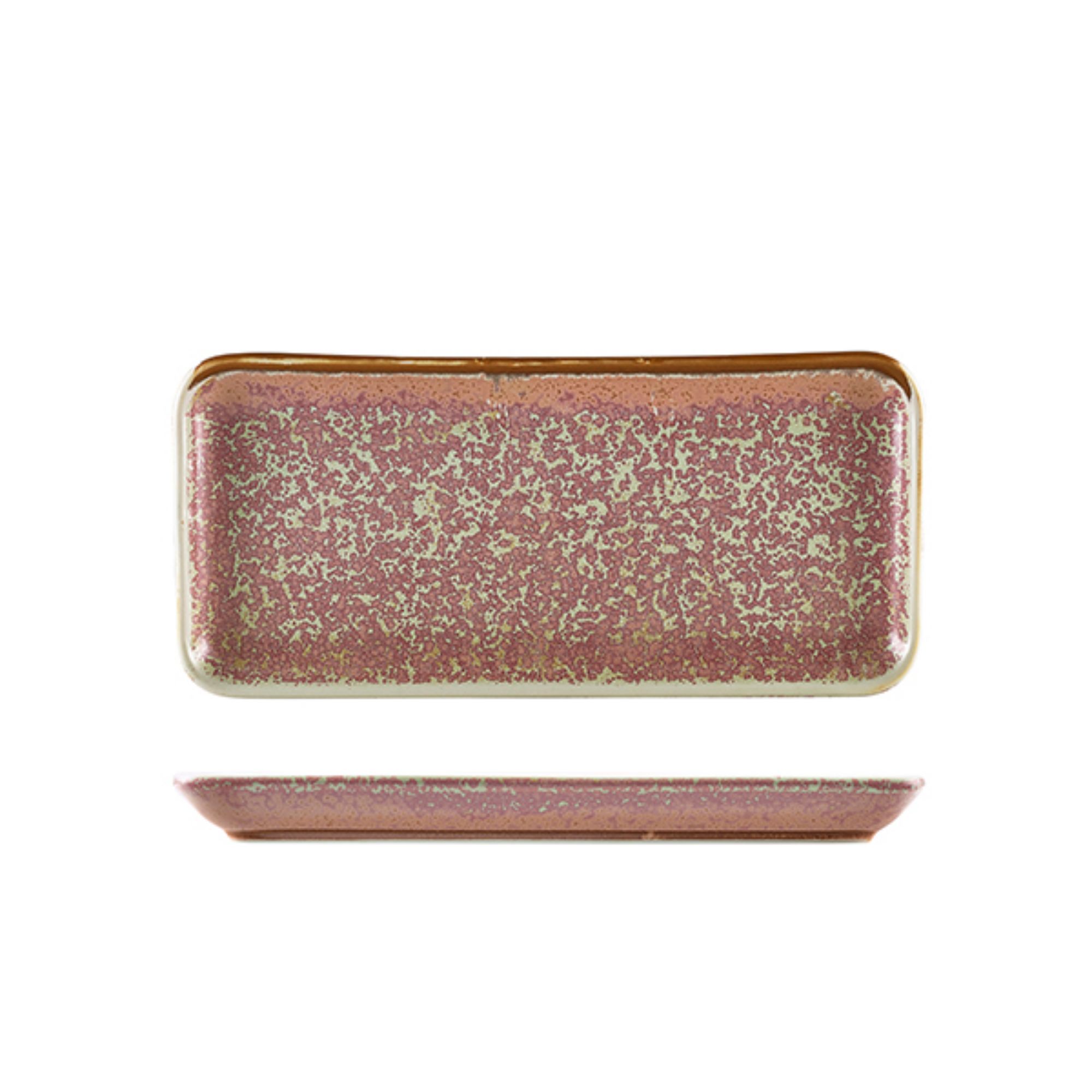 Picture of Terra Porcelain Rose Narrow Rectangular Platter 27 x 12.5cm - Pack of 6 - NR-PRS27