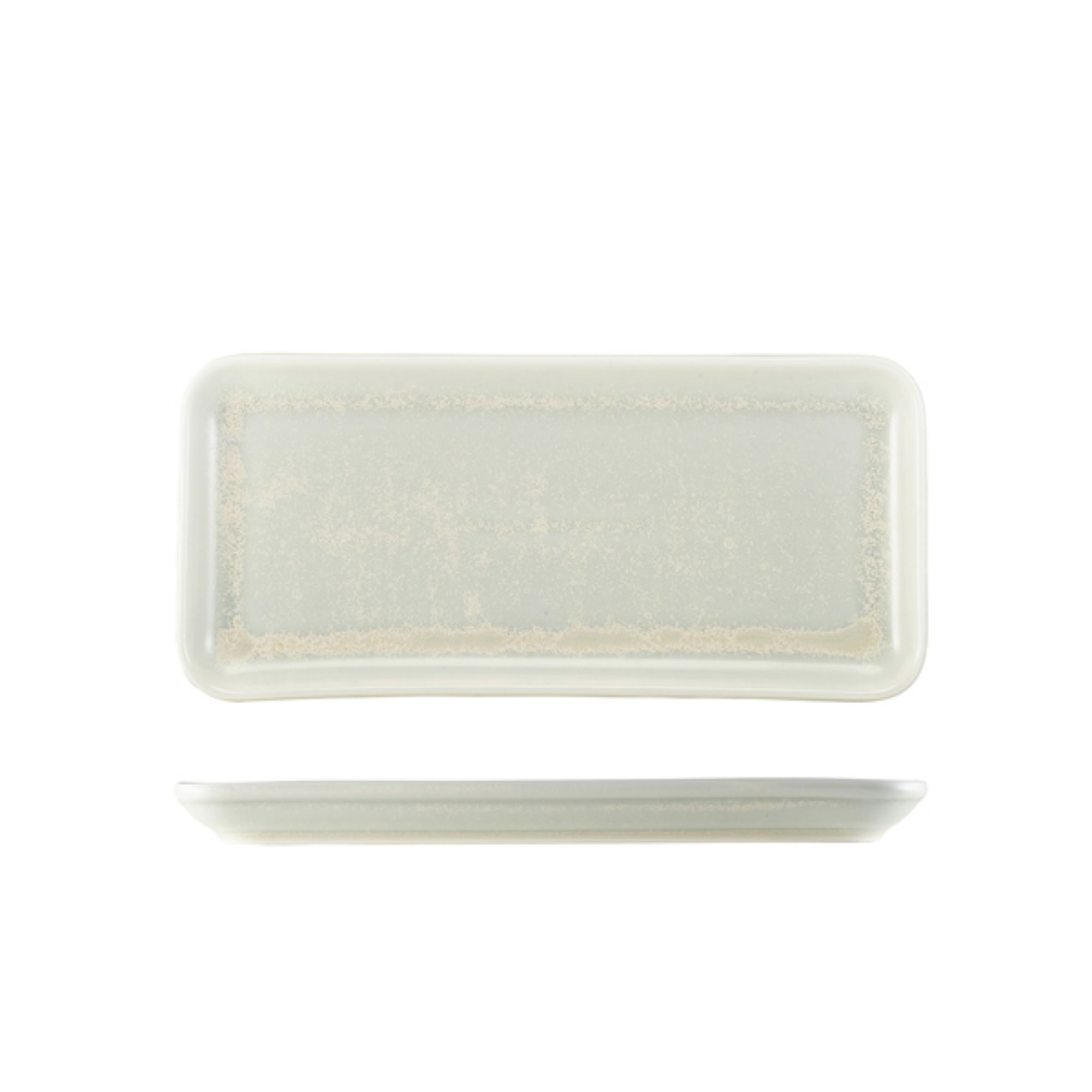 Picture of Terra Porcelain Pearl Narrow Rectangular Platter 27 x 12.5cm - Pack of 6 - NR-PPL27