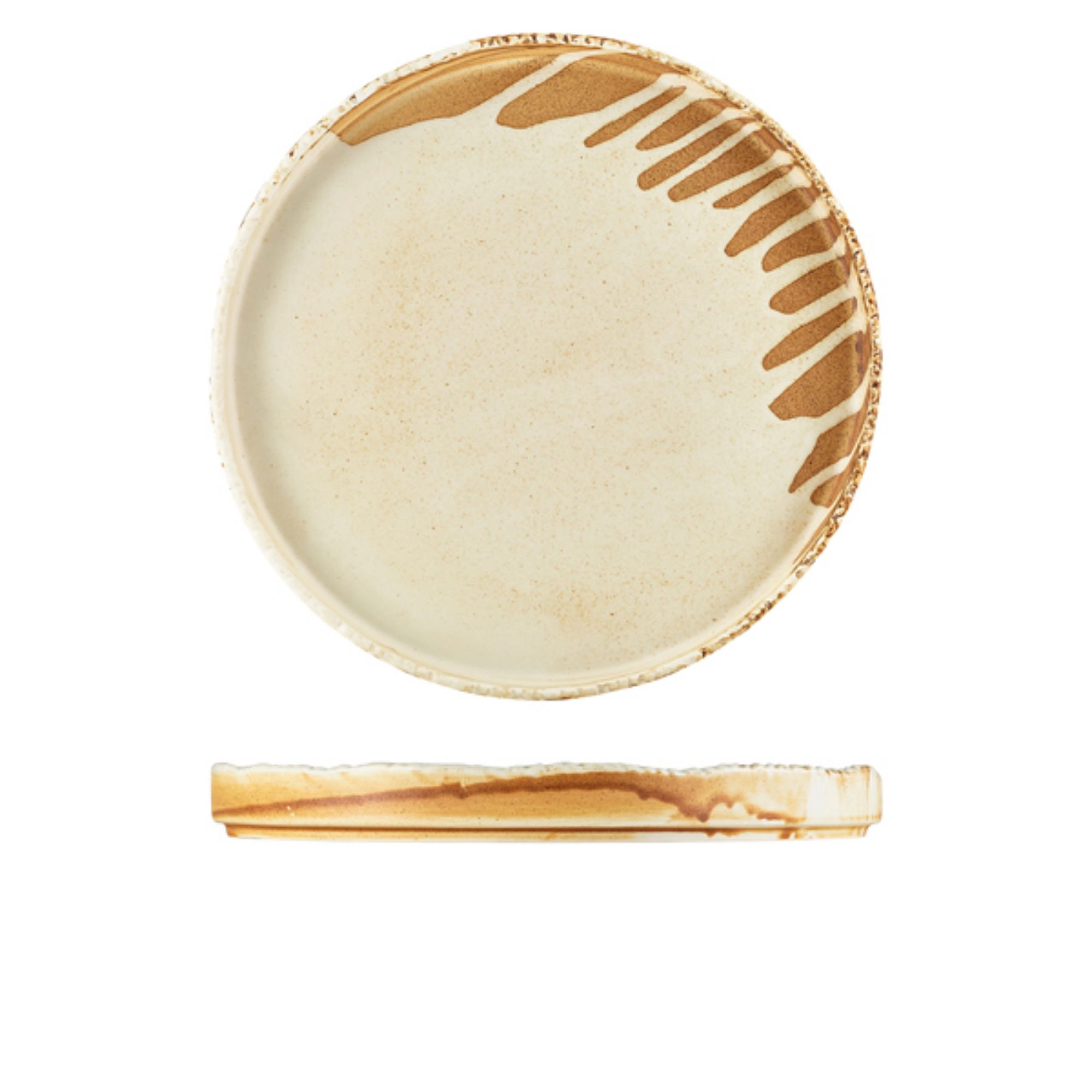 Picture of Roko Porcelain Sand Presentation Plate 28cm - Pack of 4 - PR-RKS28