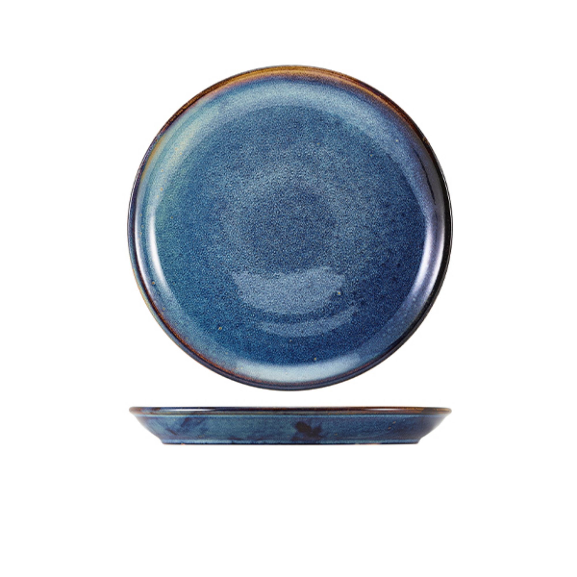 Picture of Terra Porcelain Aqua Blue Coupe Plate 19cm - Pack of 6 - CP-PBL19