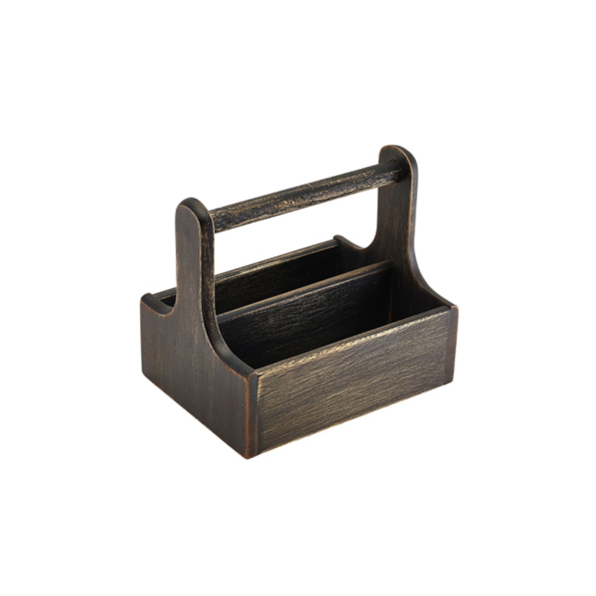 Picture of Medium Black Wooden Table Caddy - DWTC-MBK